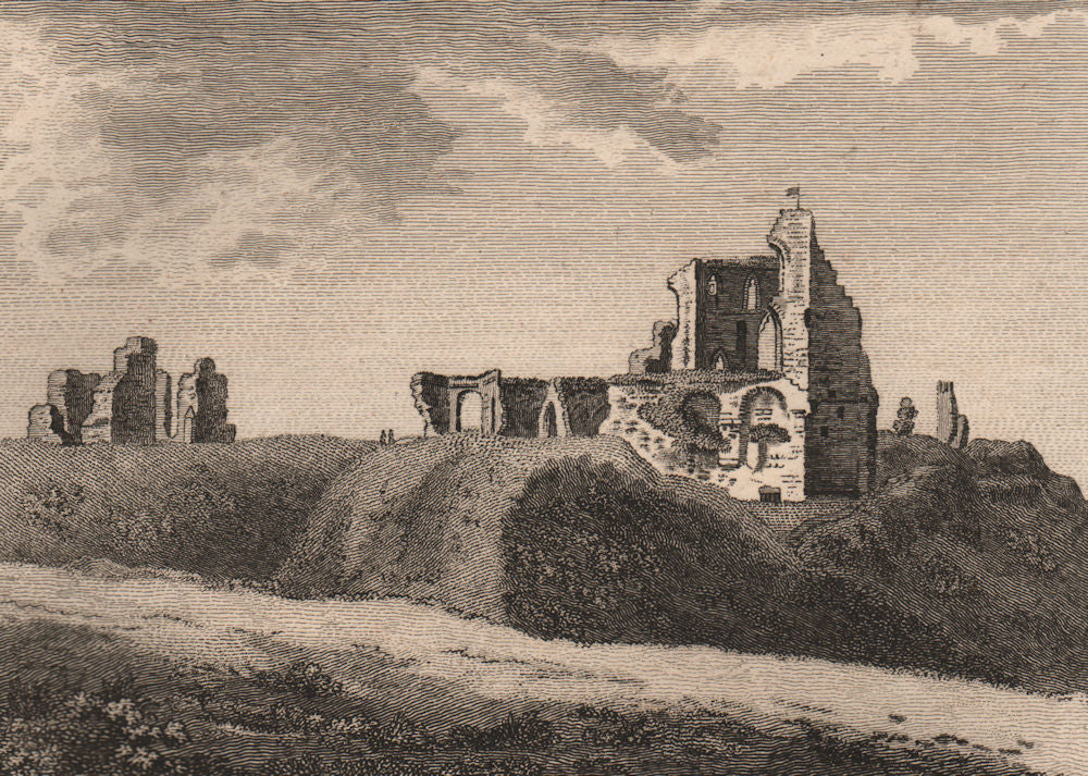 KNARESBROUGH CASTLE, Yorkshire. GROSE 1776 old antique vintage print picture